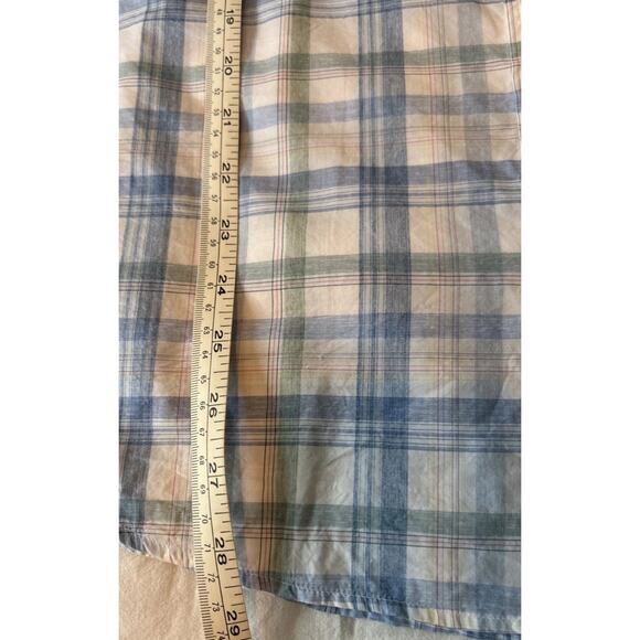 NWT Johnnie-O Top Shelf Long Sleeve Plaid Shirt Mens Medium Laguna Blue $168 - Picture 7 of 12